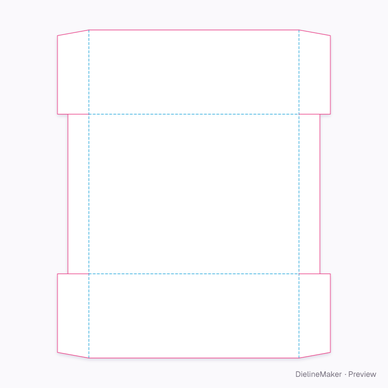 Flat dieline preview