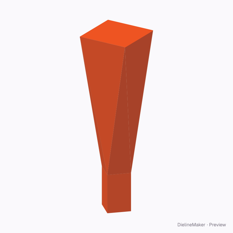 Faceted display column