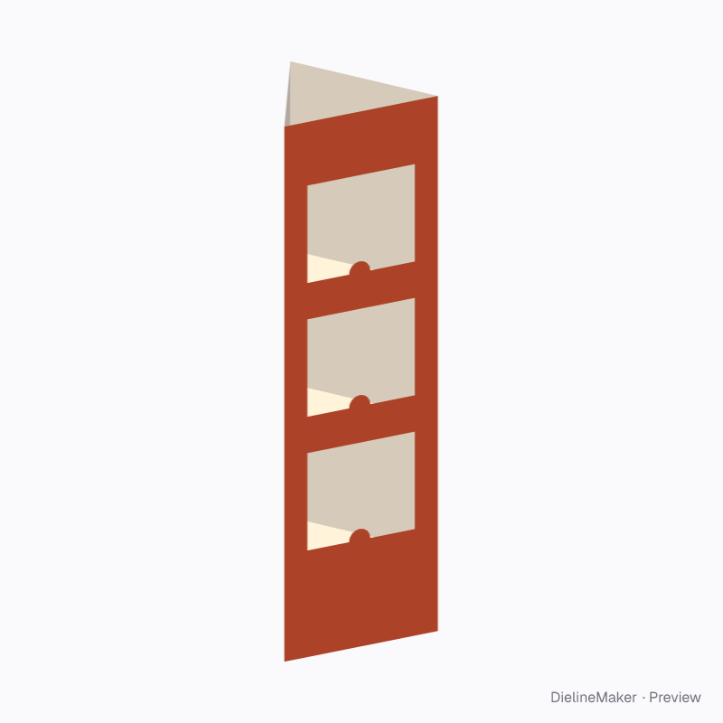 Triangular window tower