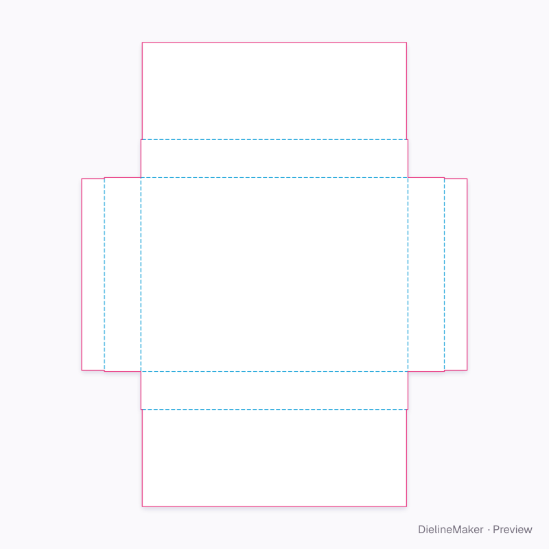 Flat dieline preview