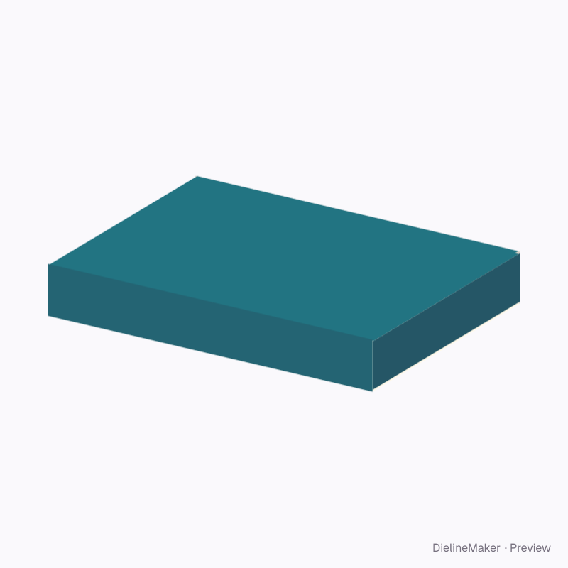 Two-piece crossing folder