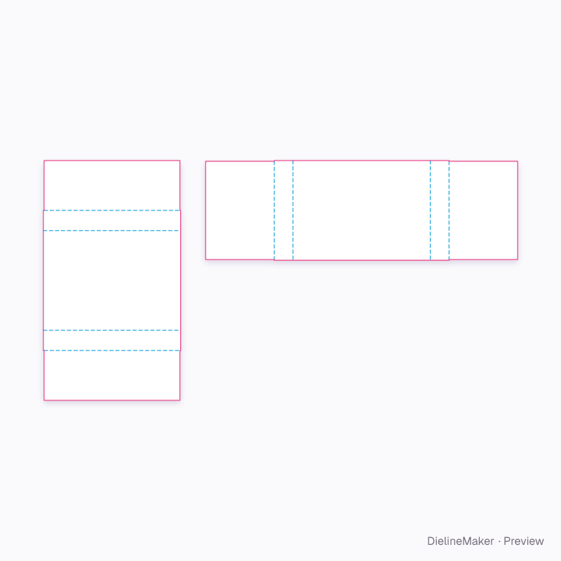 Flat dieline preview