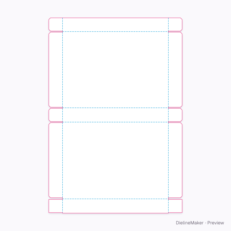 Flat dieline preview
