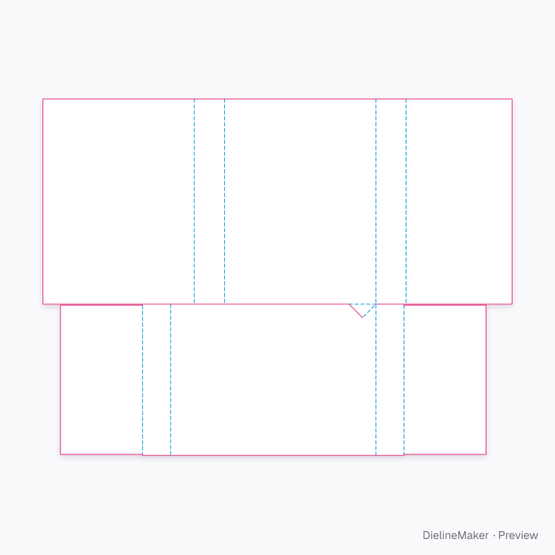 Flat dieline preview