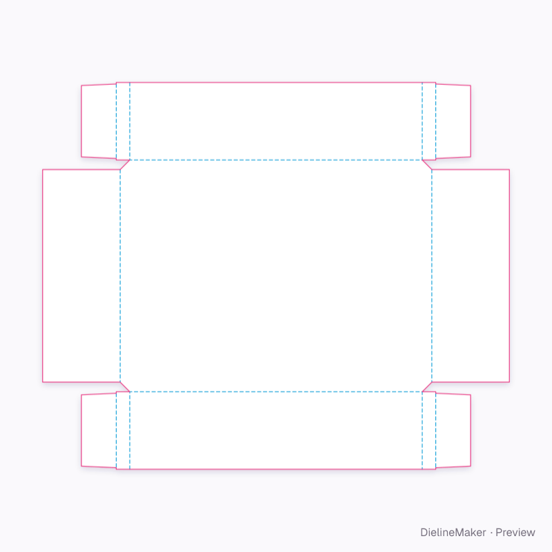 Flat dieline preview