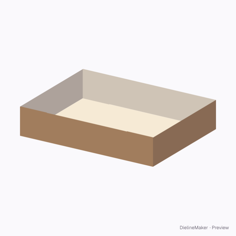FEFCO 0451 · End-wall glue flaps with collapse diagonals