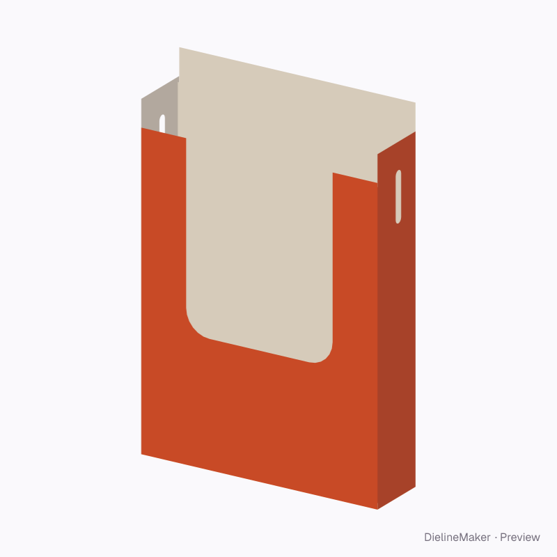Wall leaflet pocket
