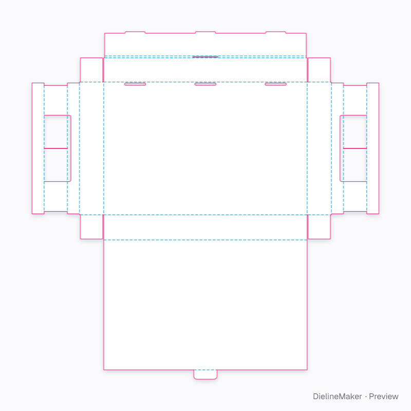 Flat dieline preview