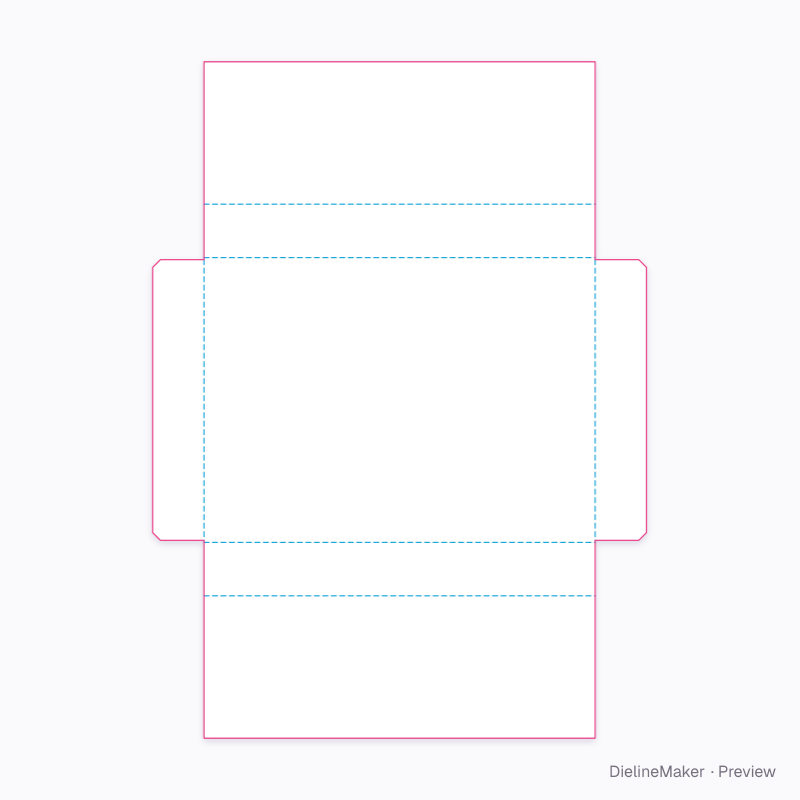 Flat dieline preview