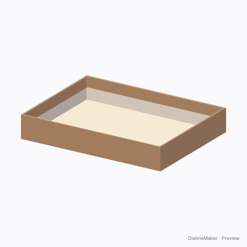 Four-wall friction-return tray