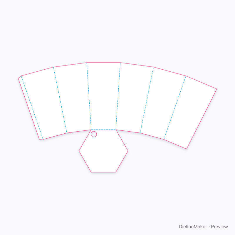 Flat dieline preview
