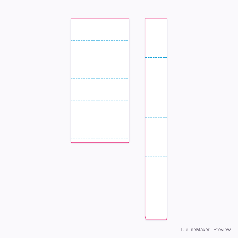 Flat dieline preview