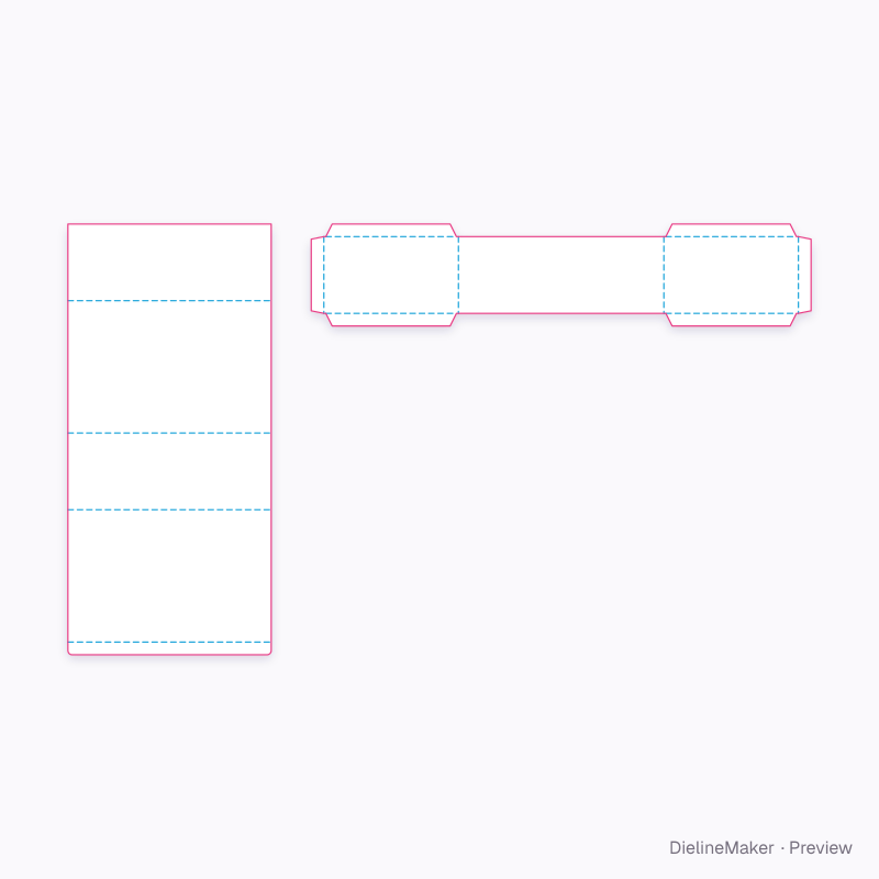 Flat dieline preview