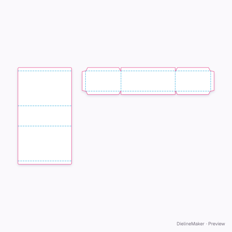 Flat dieline preview