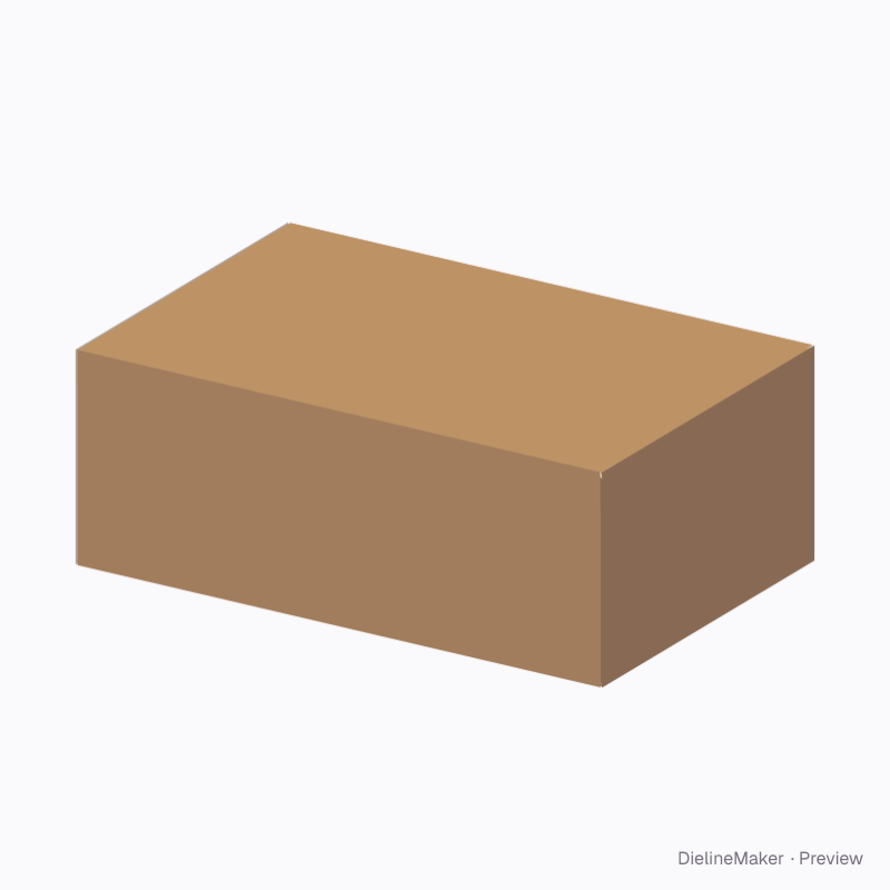 Body-glued rigid box with tuck cover