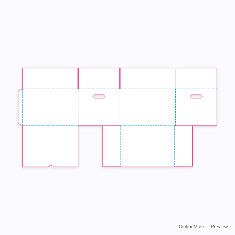Flat dieline preview