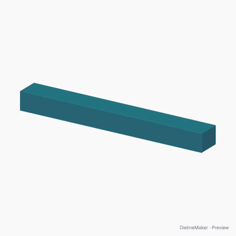 Linear light shipping folder — Five panel folder