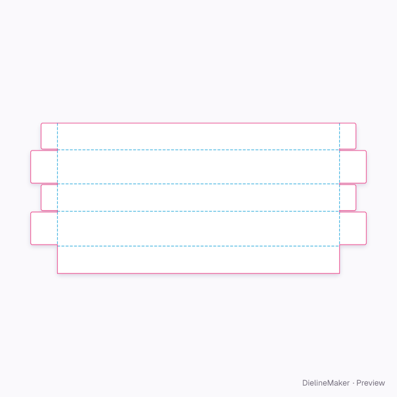 Flat dieline preview
