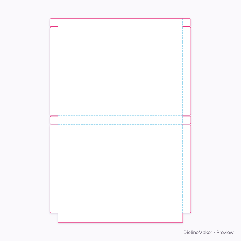 Flat dieline preview