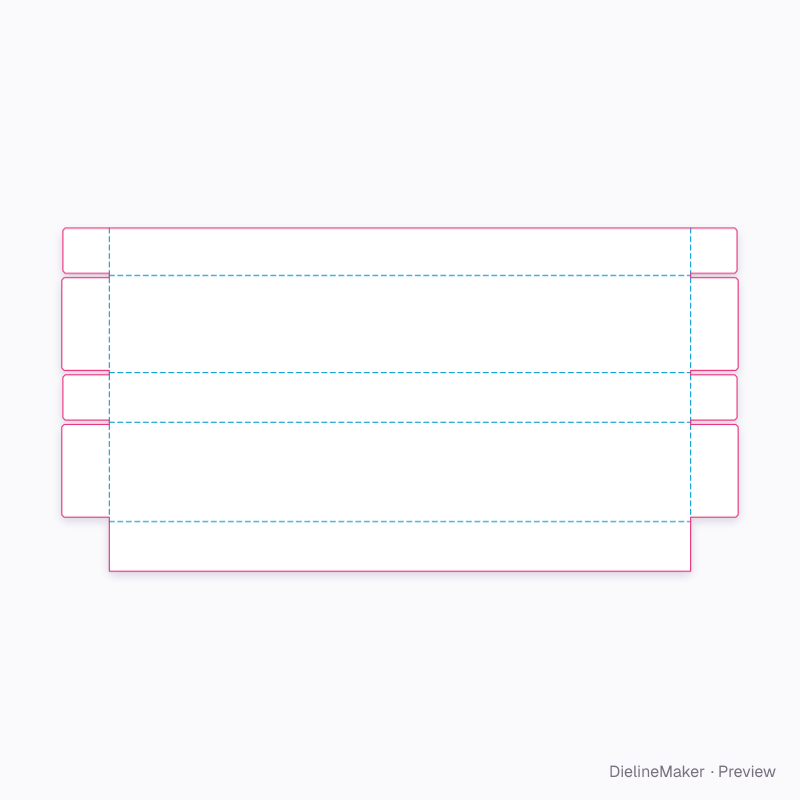 Flat dieline preview