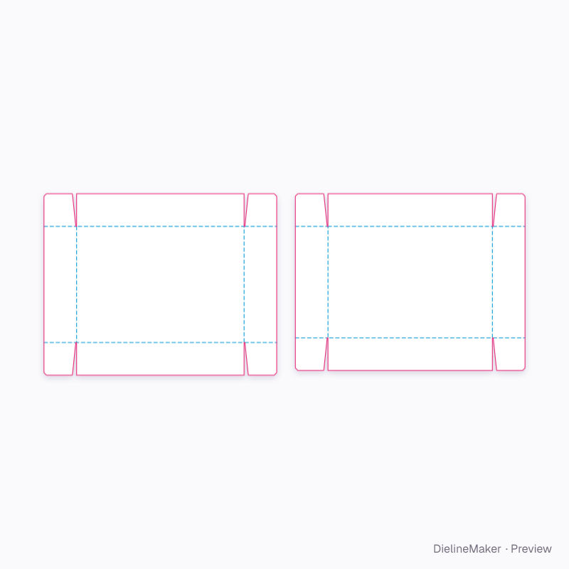 Flat dieline preview
