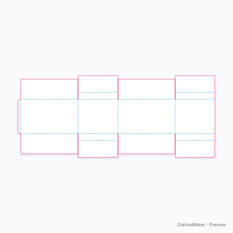 Flat dieline preview