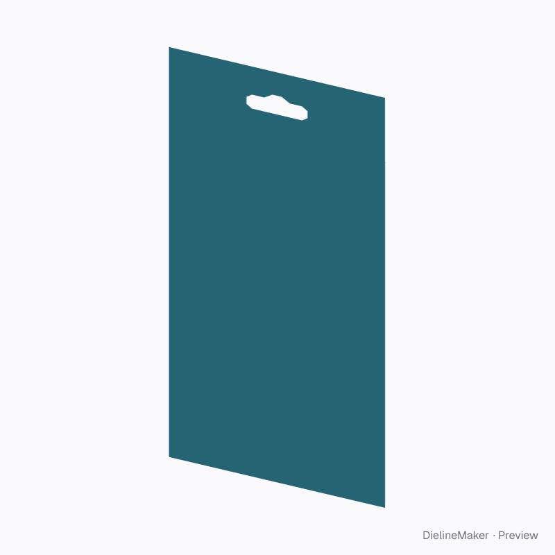 Hanging peg envelope