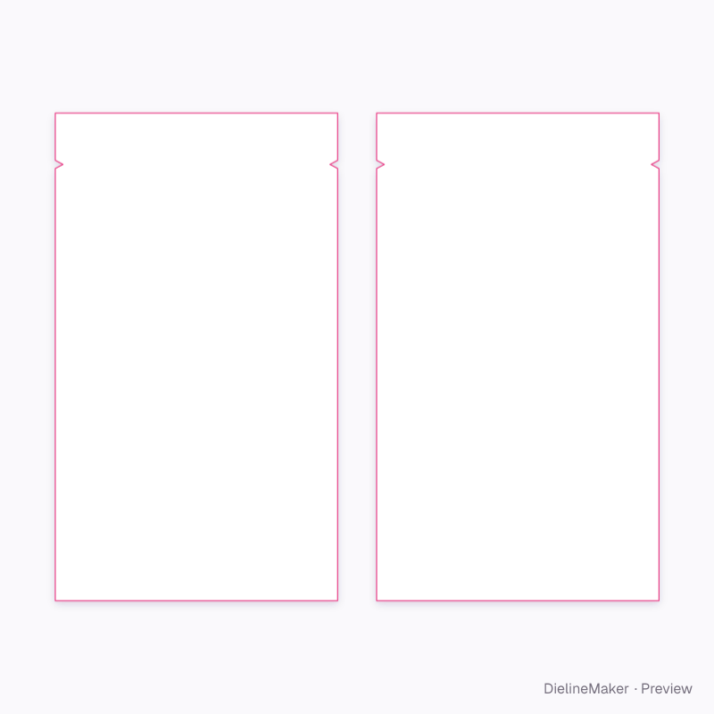 Flat dieline preview