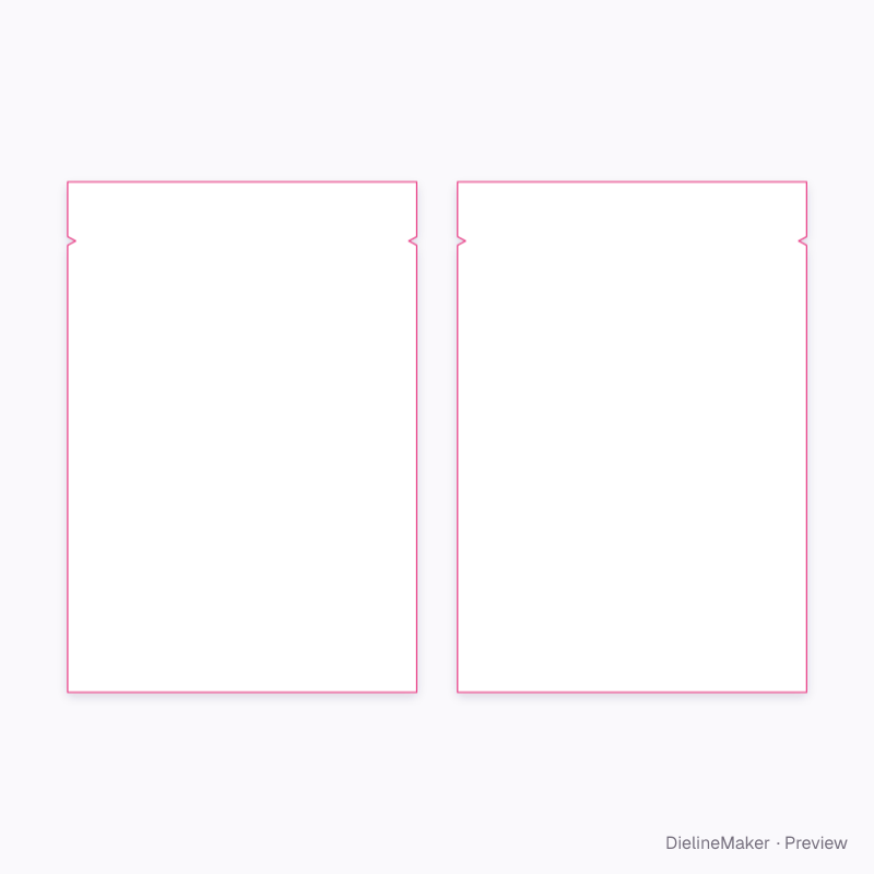 Flat snack zipper pouch 100 g flat dieline
