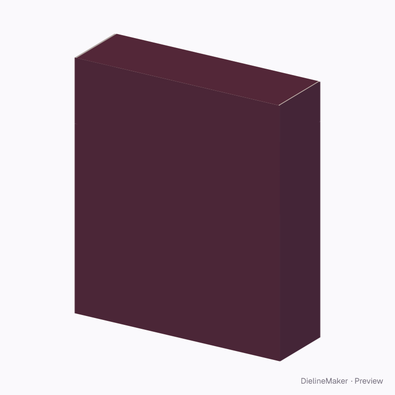 Artist chalk carton — Flip-top box