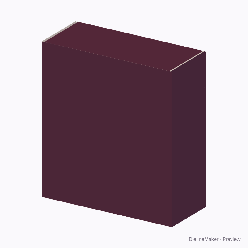 Mini hinge-lid pack 42 × 18 × 48 mm
