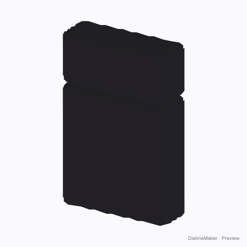 Black matte flip-top lighter