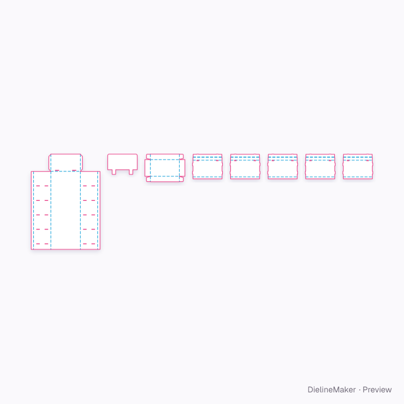 Snack floor display — Floor display flat dieline