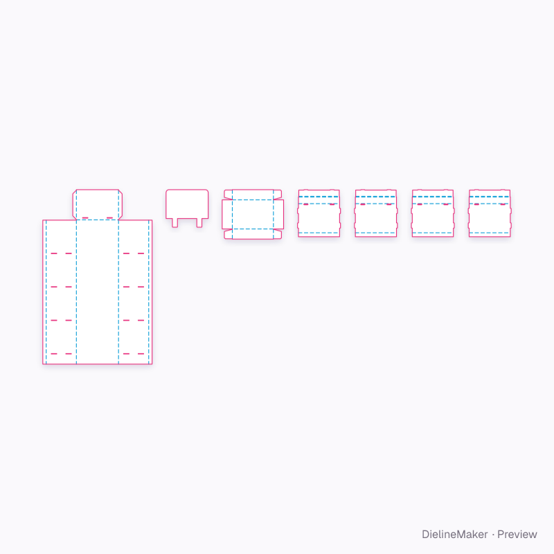 Flat dieline preview