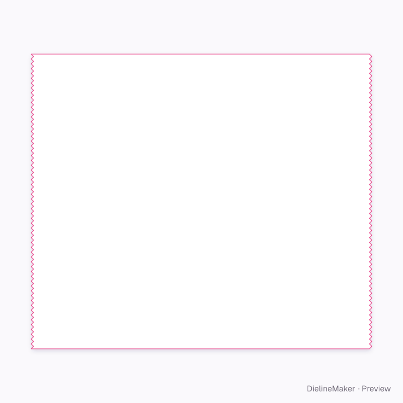 Cookie flow wrap 16 × 5 × 3 cm flat dieline