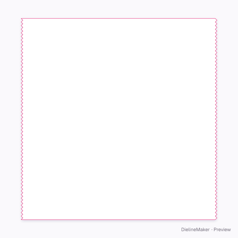 Lap-seal snack wrapper flat dieline
