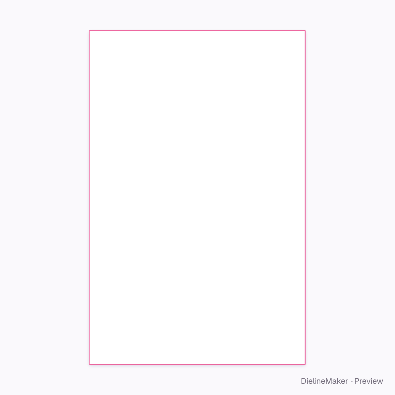 US tabloid flyer flat dieline