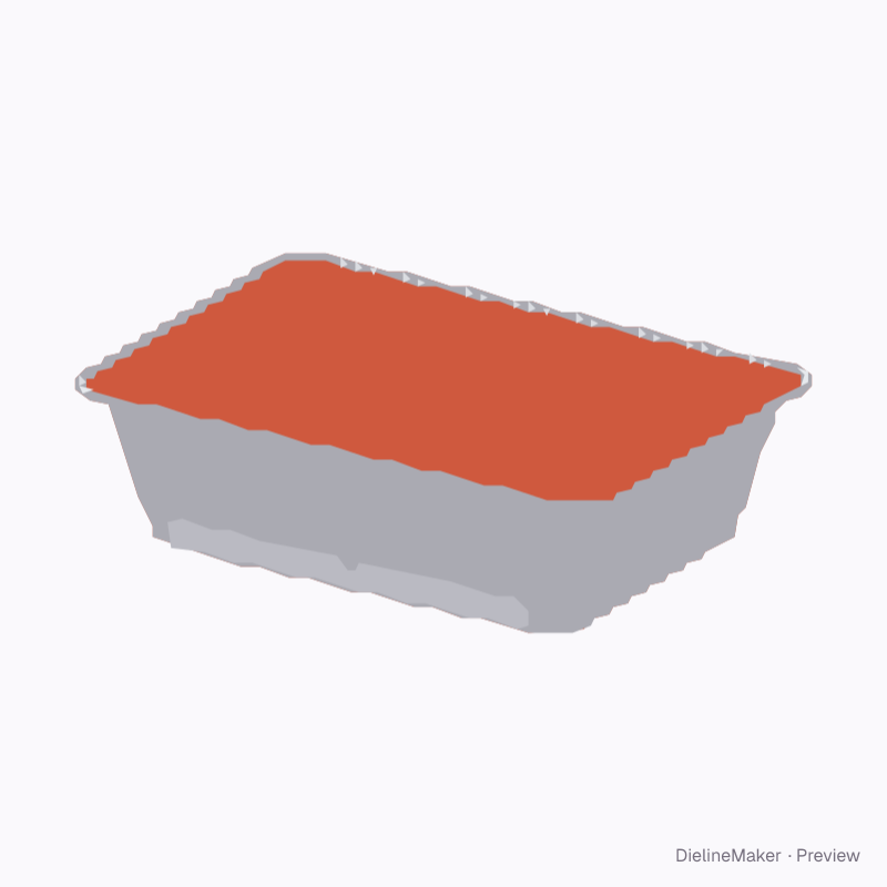 Lunch aluminium foil food tray