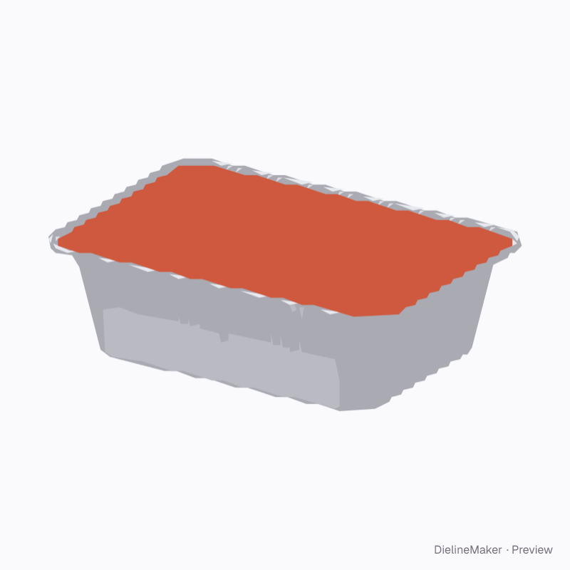 Snack aluminium foil food tray