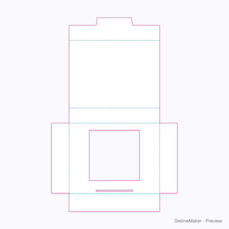 Device fold-over insert flat dieline