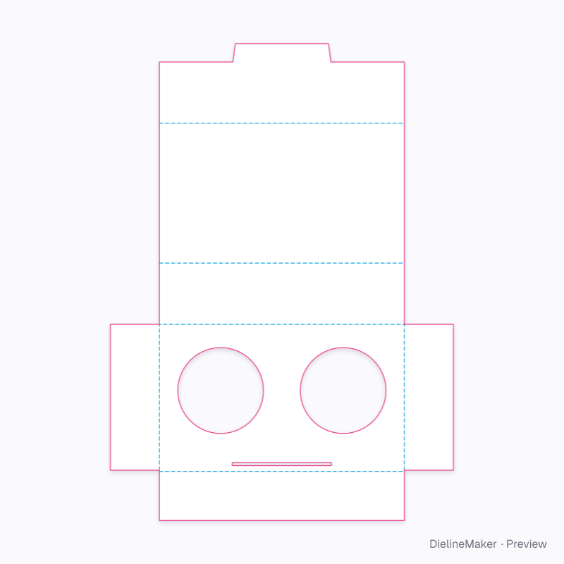 Fold-over insert with integral cover flat dieline