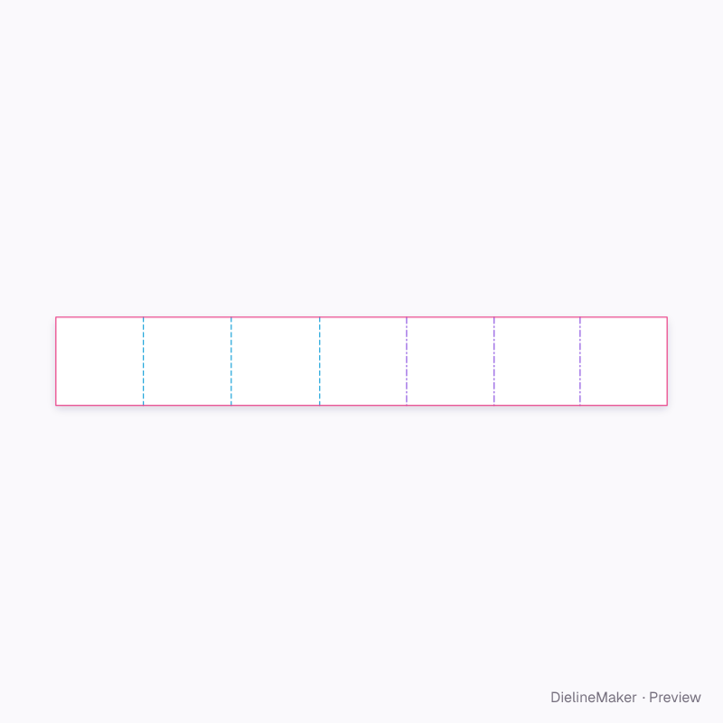 Figure-eight divider 300×150×150 flat dieline