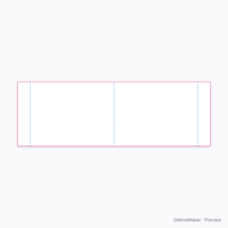Doubled divider across 300×200×150 flat dieline