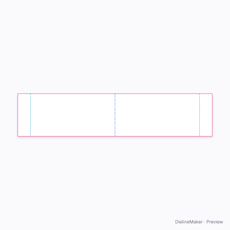 Doubled divider along 400×200×200 flat dieline