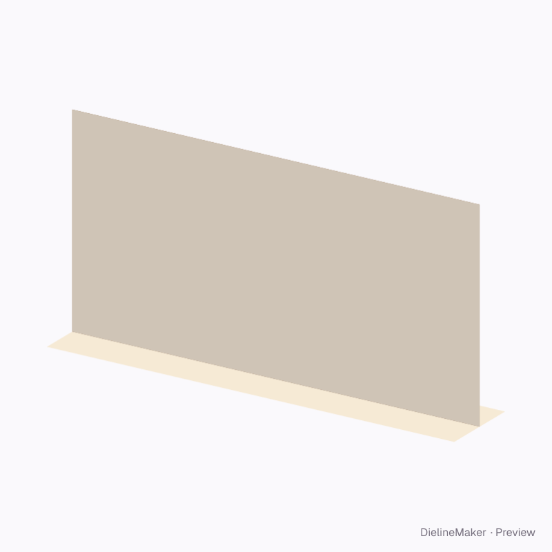 Divider on a folded foot 400×300×200