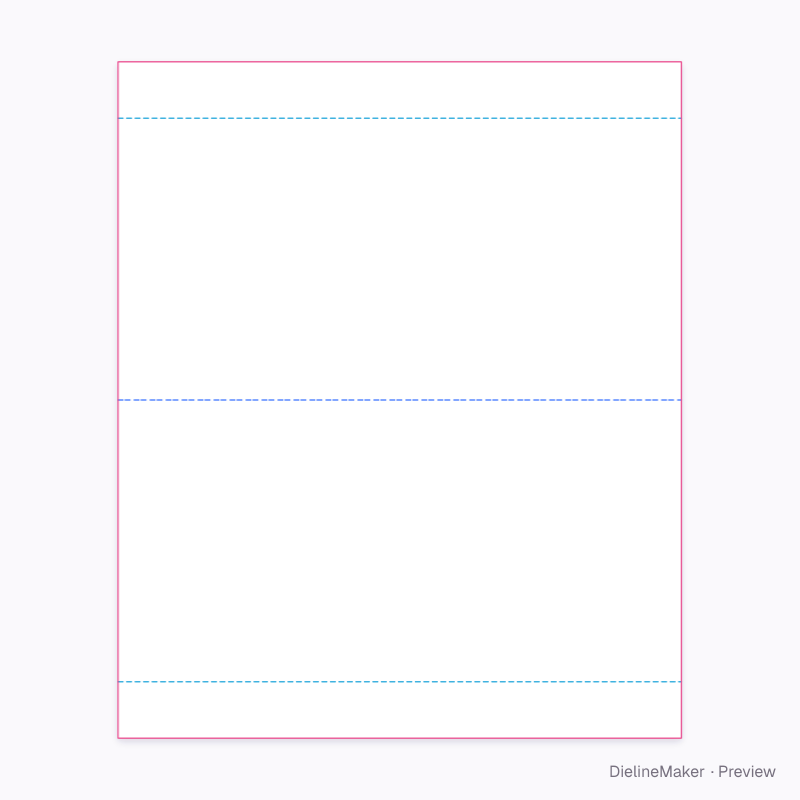 Divider on a folded foot 400×300×200 flat dieline