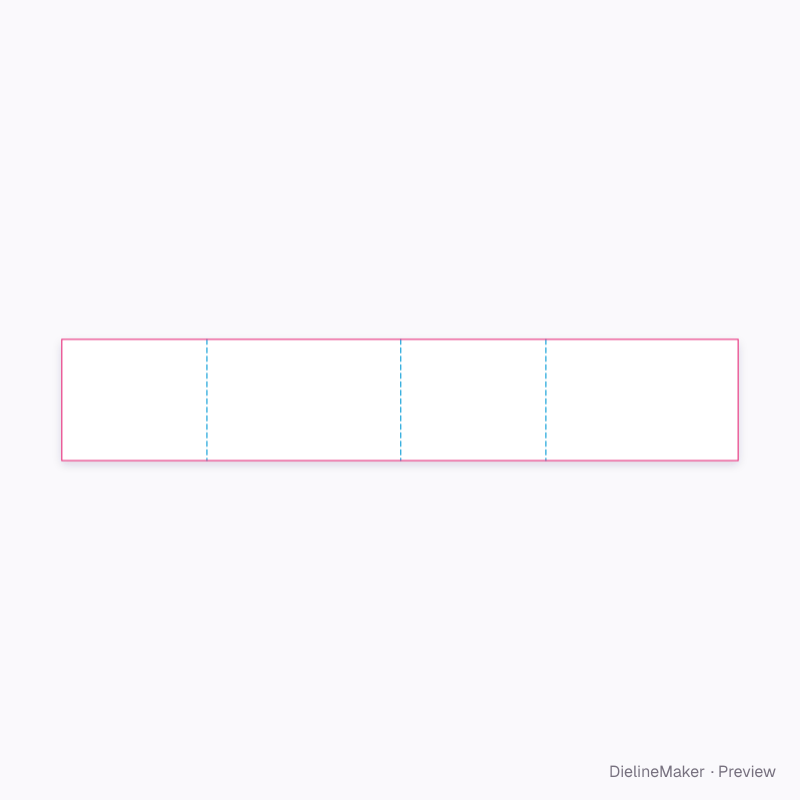 Wall liner, corner joint 400×300×250 flat dieline