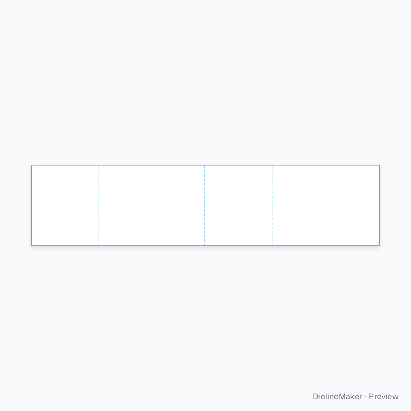 Floor, end and top liner 400×300×250 flat dieline