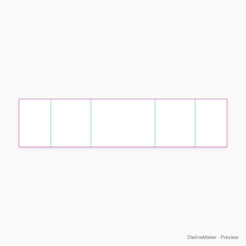 Liner with split top 400×300×250 flat dieline