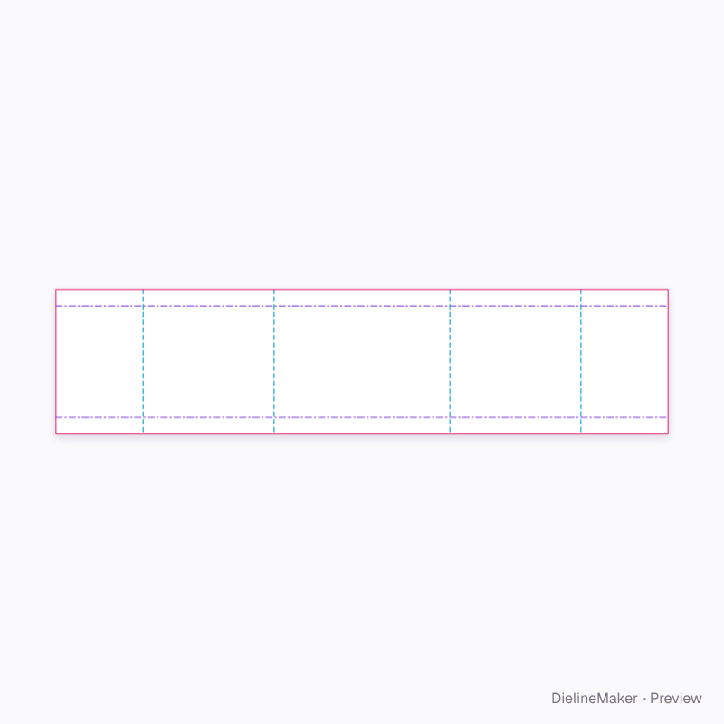 Wall liner with bands 400×300×250 flat dieline